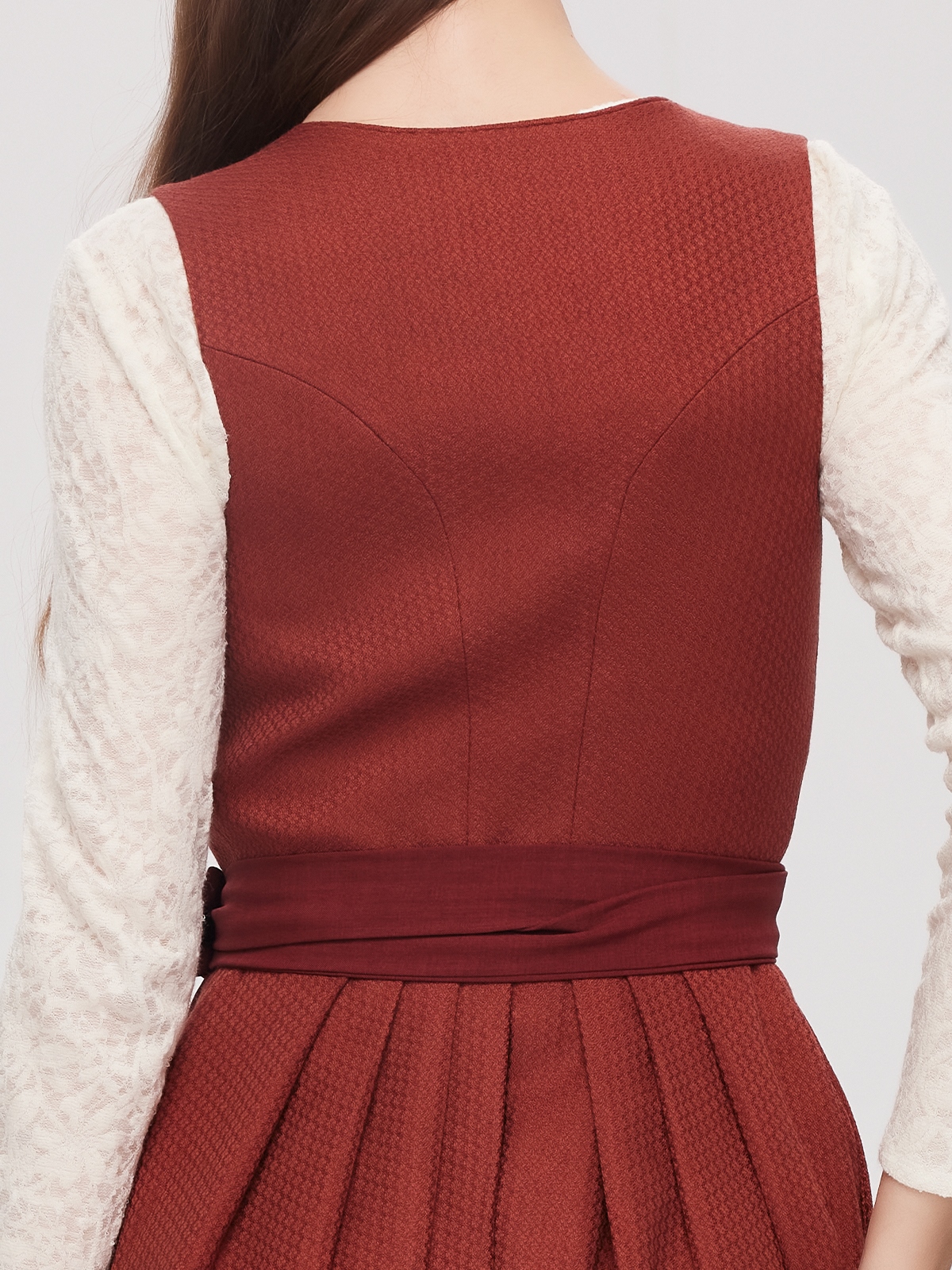 Dirndlbluse in Rot