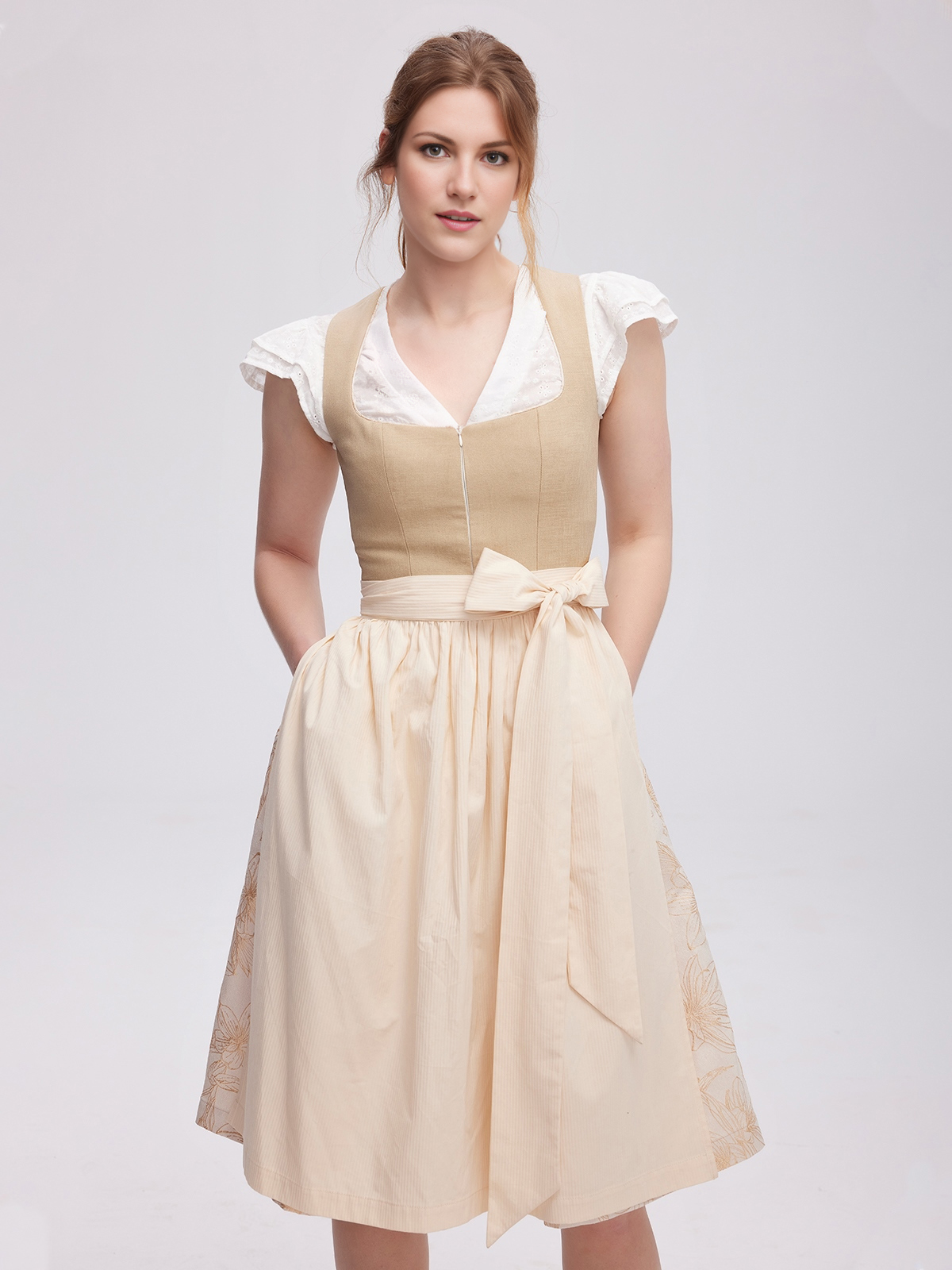 Dirndl Samt Bordeaux