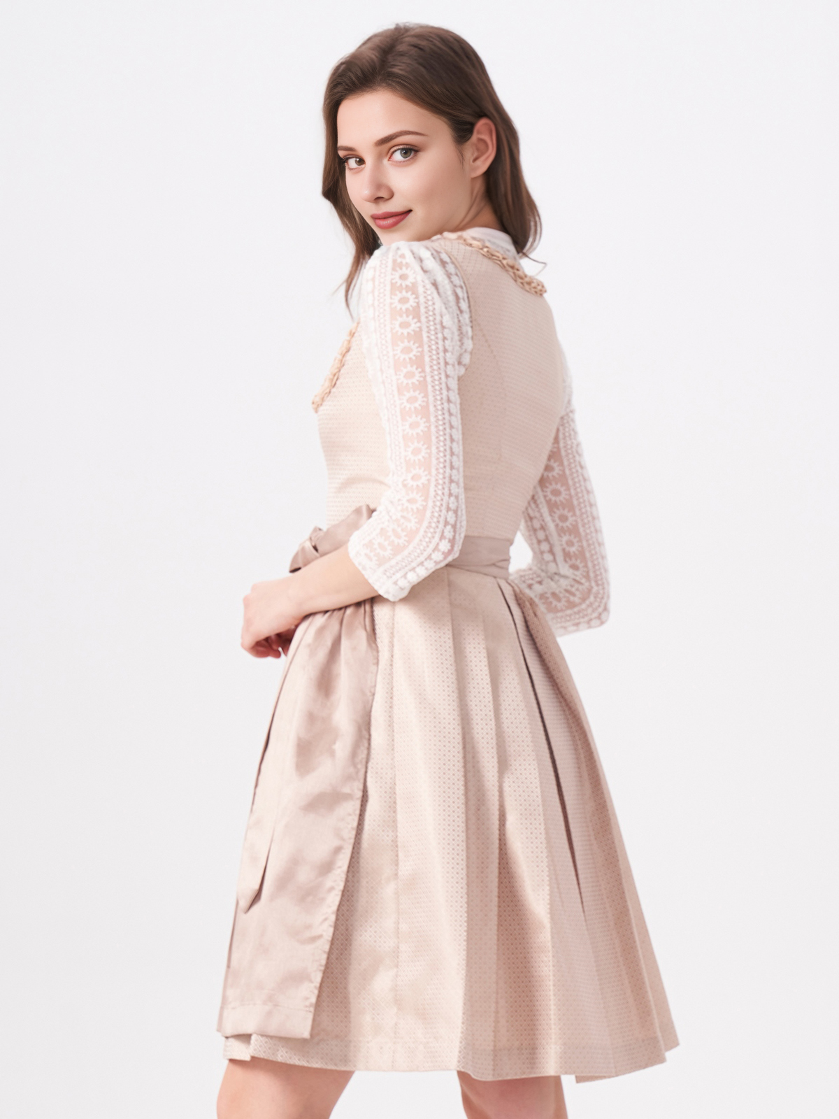 Dirndl Khaki in eleganter Ausführung