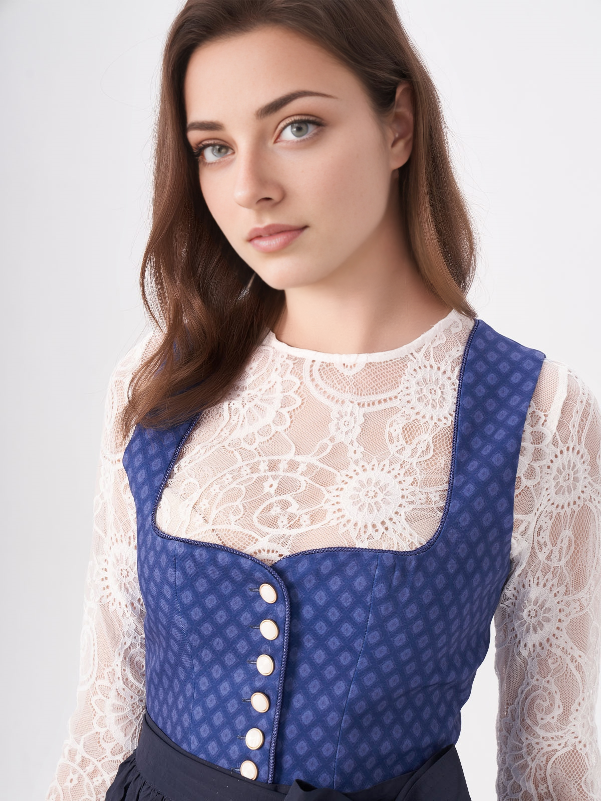 Modernes Dirndl in Blau